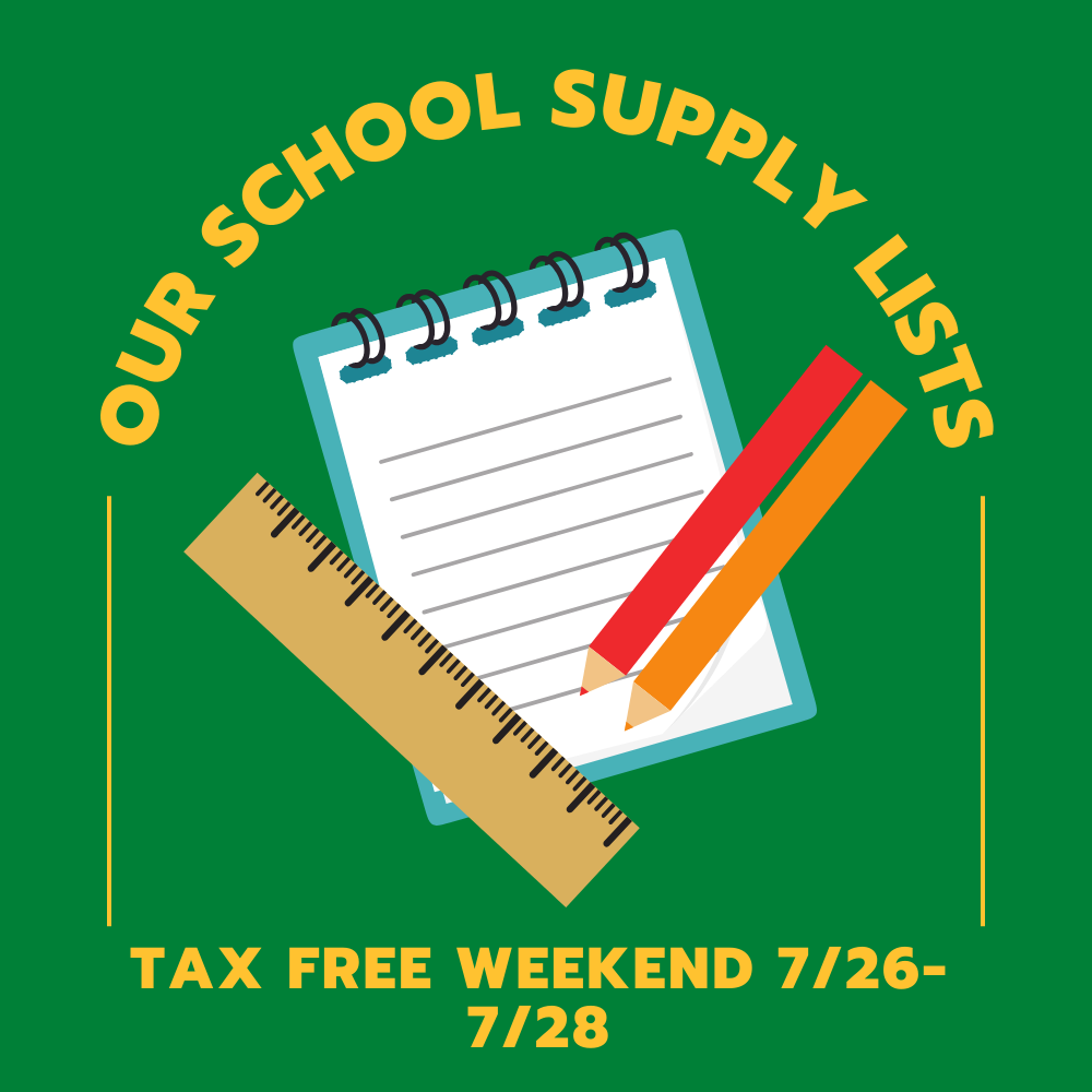  School Supply Lists